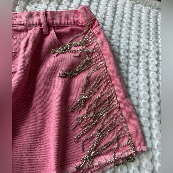 Pink Rhinestone Shorts 💖 - Picture 3 of 5